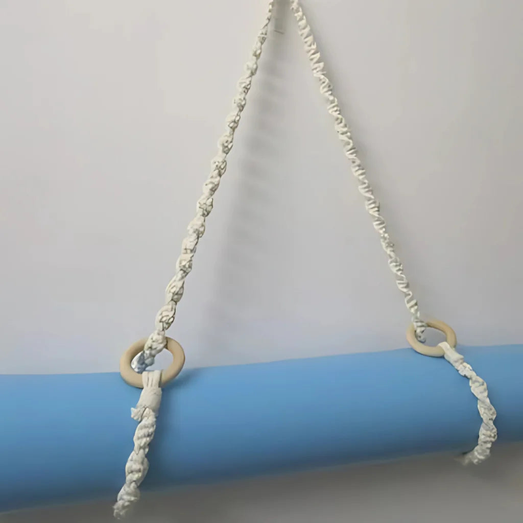 Boho Yoga Matt Holder With Handwoven Tassel Design