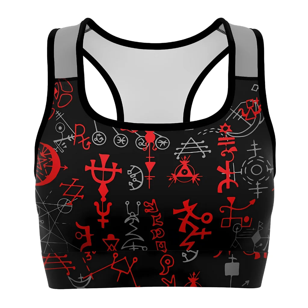 Brassiere Yoga With Mystic Symbol Print - XS