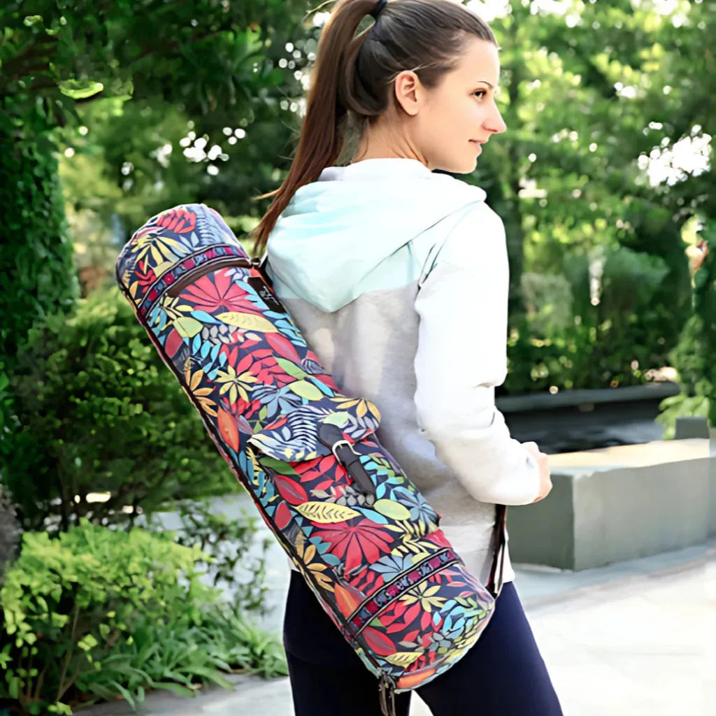 Breathable Mat Cover Yoga Bag For Daily Use - Red