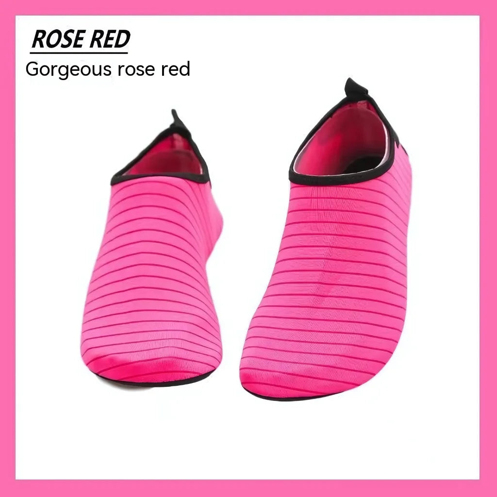 Breathable Slip On Yoga Mat Shoes For Any Flow - Rose Red / 32-33