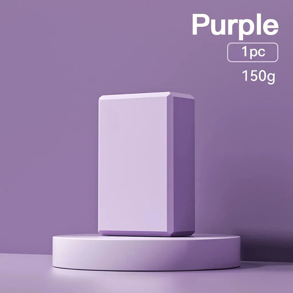Bricks For Yoga With Hexa Grip And EVA Support - Purple