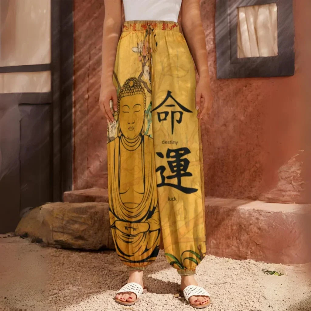 Buddha Blossom Harem Pants Trousers – Yellow Edition