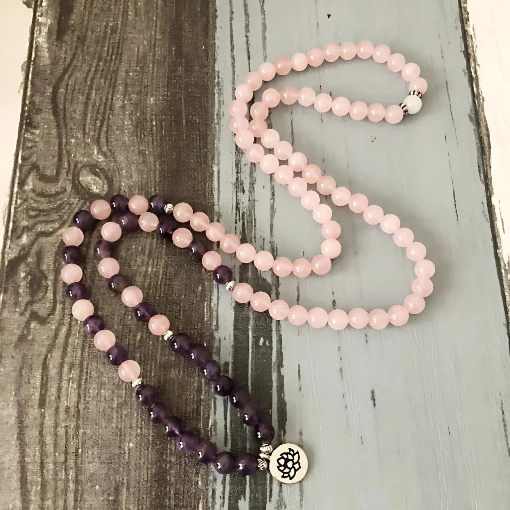 Buddha Charm Wrap Bead Bracelet With Natural Stones