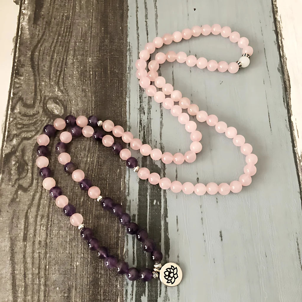 Buddha Charm Wrap Bead Bracelet With Natural Stones