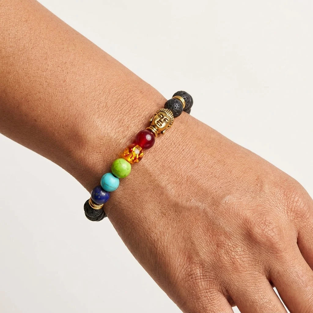 Buddha Meditation Bracelet With Natural Stones
