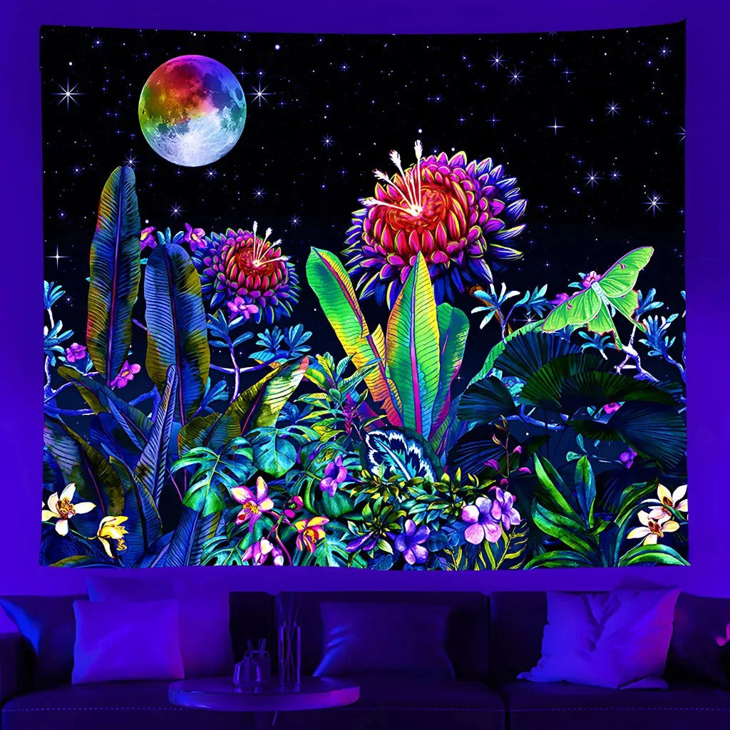 Buy Tapestry With UV Reactive Festival Design - 02style / 100x75 cm