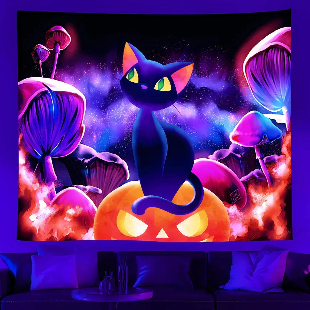 Buy Tapestry With UV Reactive Festival Design - 04style / 100x75 cm
