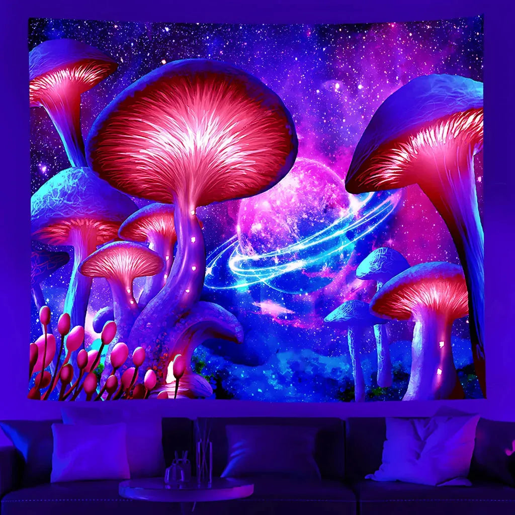 Buy Tapestry With UV Reactive Festival Design - 05style / 100x75 cm