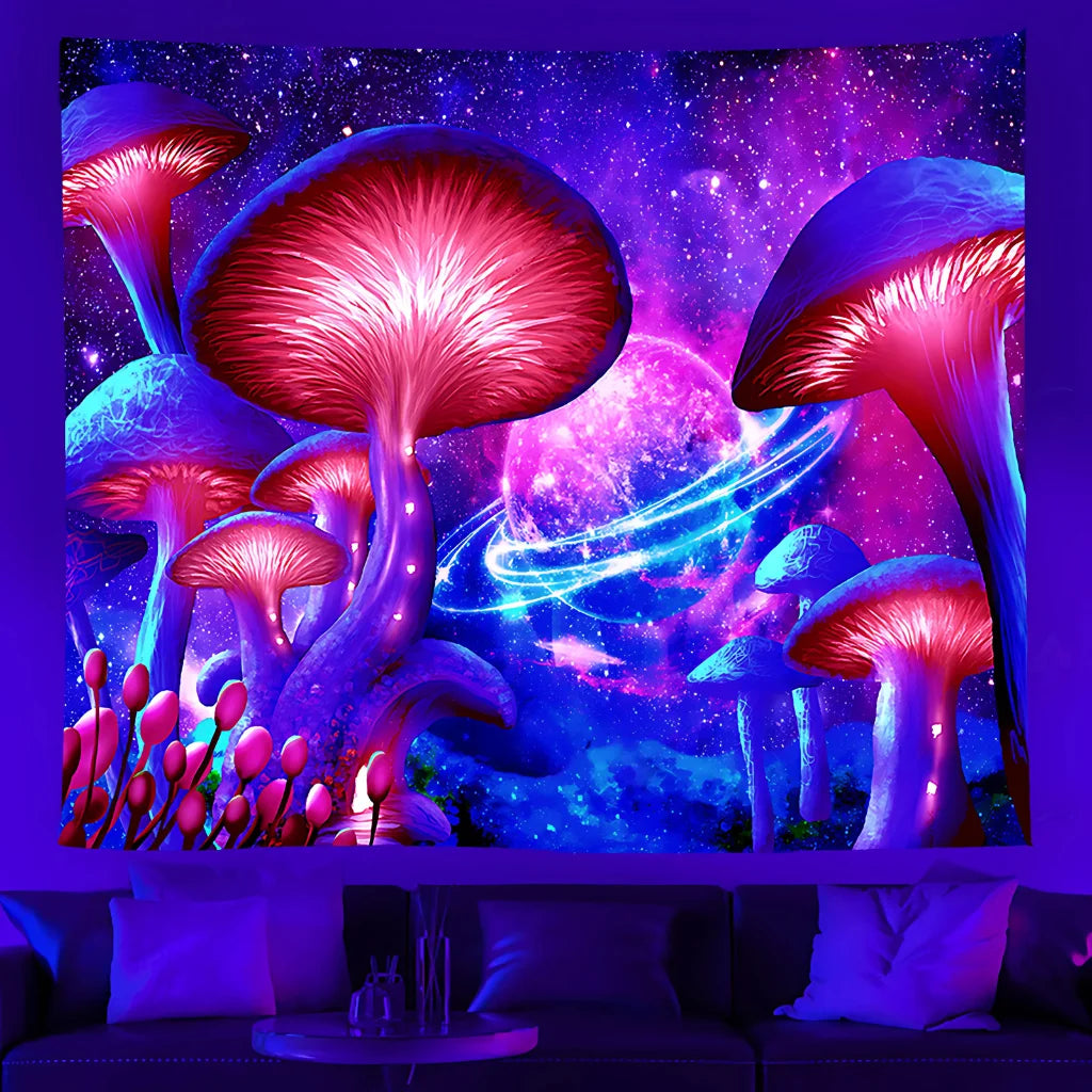 Buy Tapestry With UV Reactive Festival Design - 05style / 100x75 cm