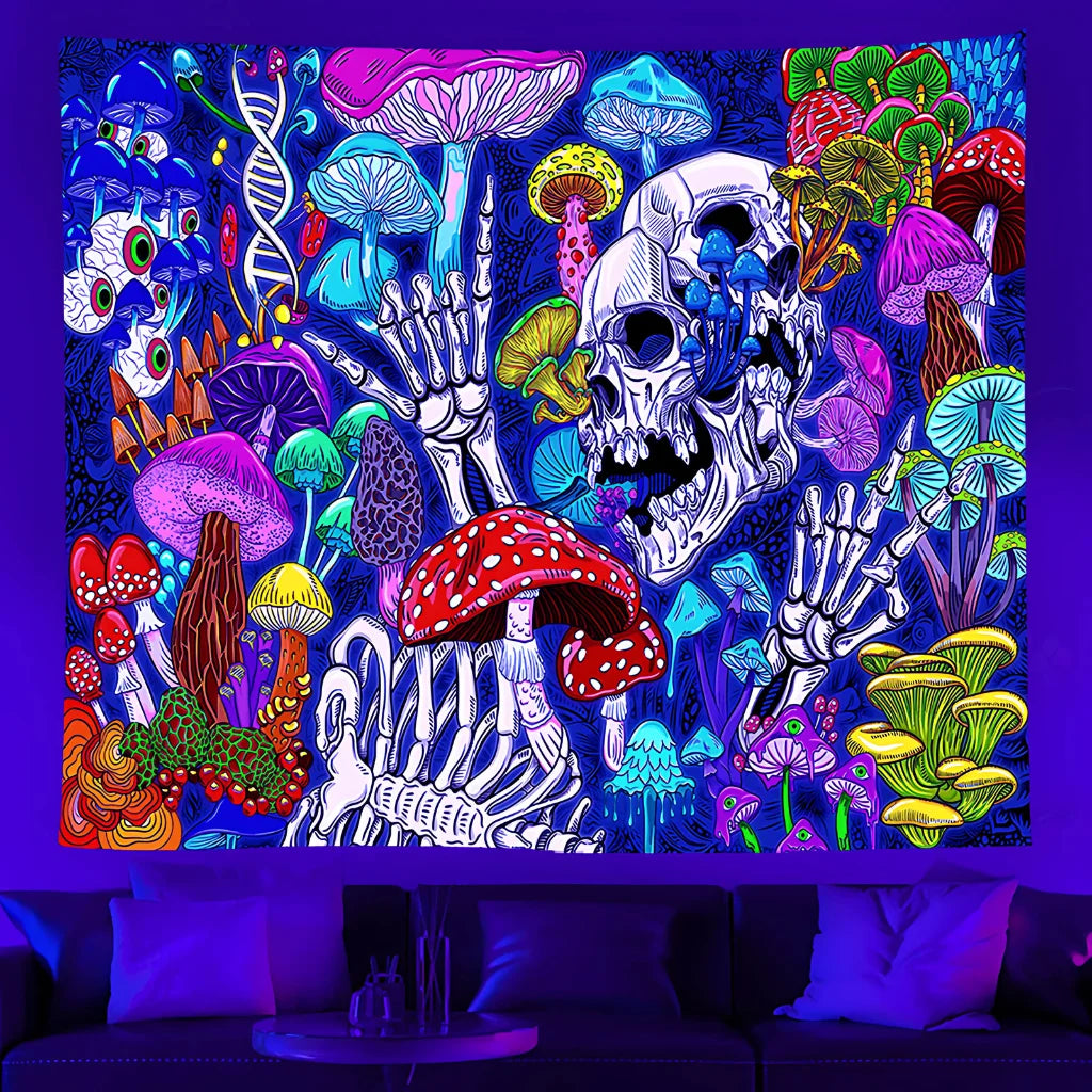 Buy Tapestry With UV Reactive Festival Design - 06style / 100x75 cm