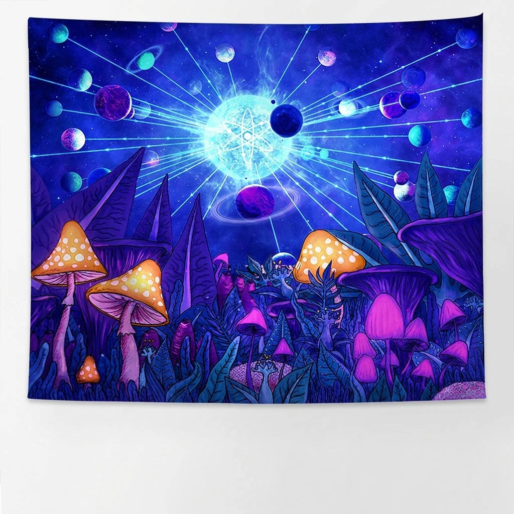 Buy Tapestry With UV Reactive Festival Design