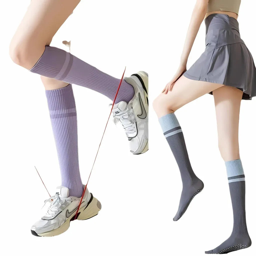 Calf Length Grip Socks For Pilates And Everyday Flow