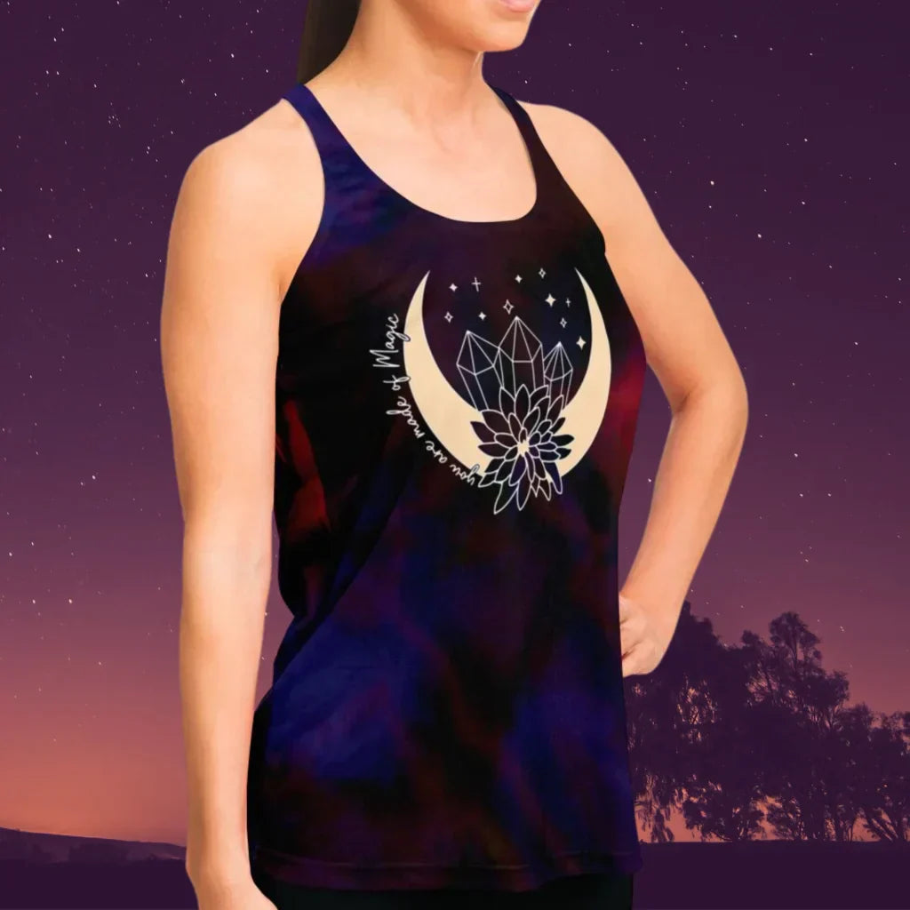 Celestial Magic Ladies Racerback Tank