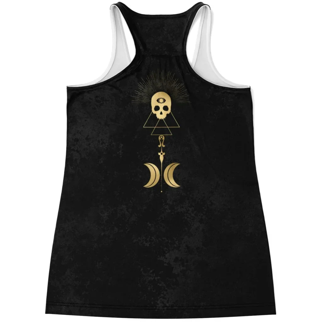 Celestial Snake Lovers Womens Racerback Tank