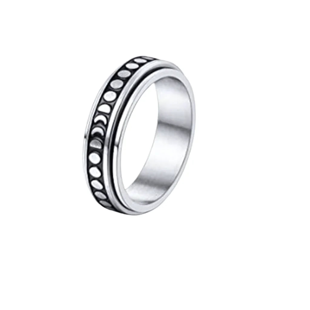 Classic Boho Fidget Ring With Spinner Design - 3style / 6