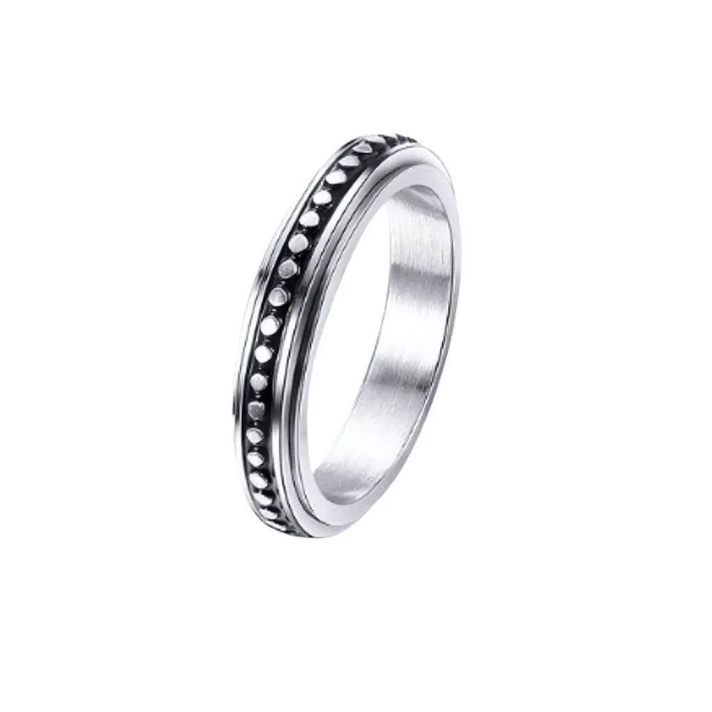 Classic Boho Fidget Ring With Spinner Design - 4style / 6