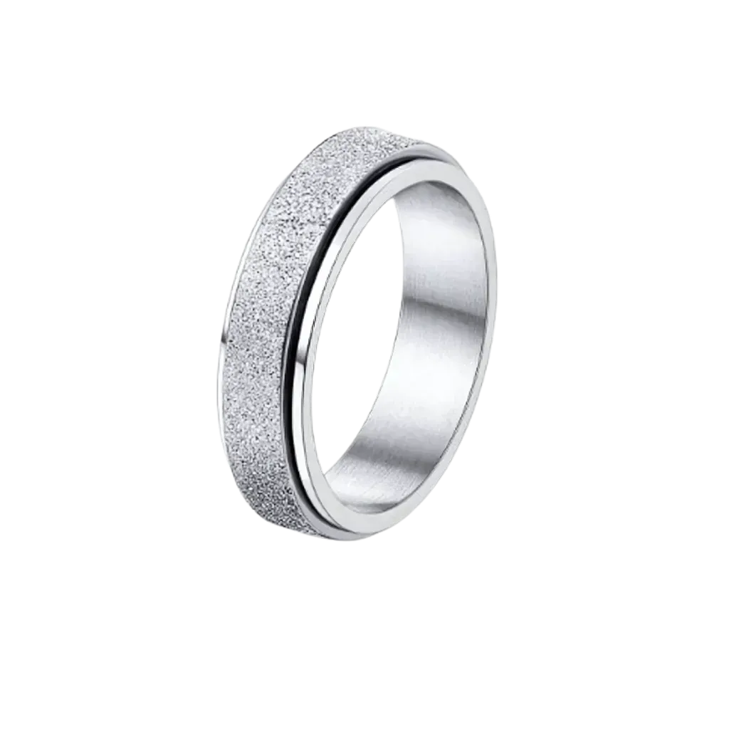 Classic Boho Fidget Ring With Spinner Design - 5style / 6