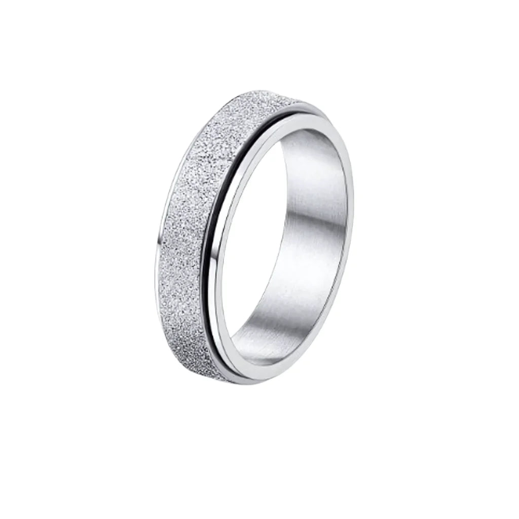 Classic Boho Fidget Ring With Spinner Design - 5style / 6