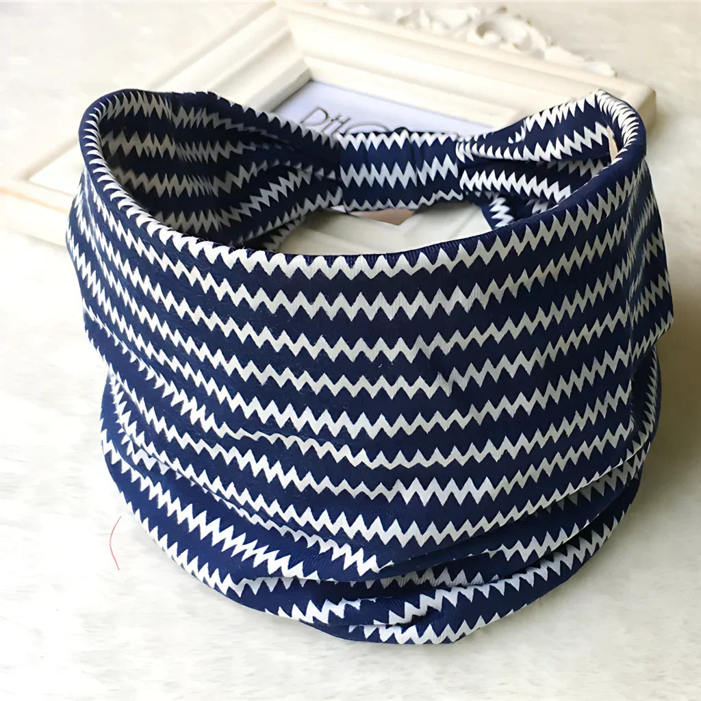 Classic Cotton Training Headband For Everyday Use - Style Q / one size
