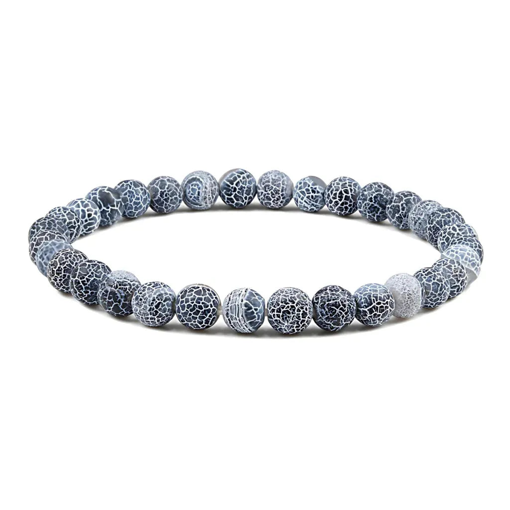 Colorful Drop Shape Beaded Braclets For Wellness Style - Black