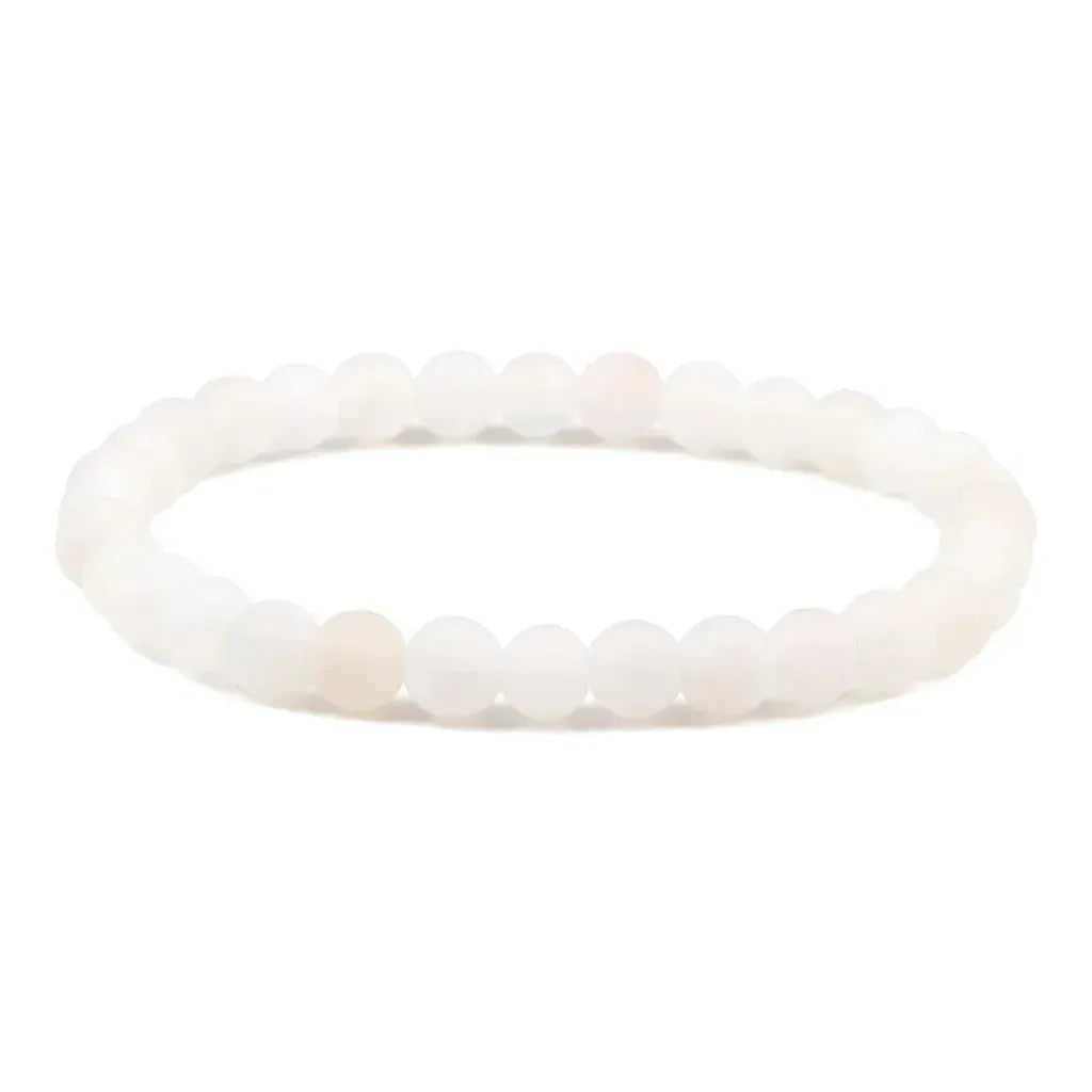 Colorful Drop Shape Beaded Braclets For Wellness Style - White