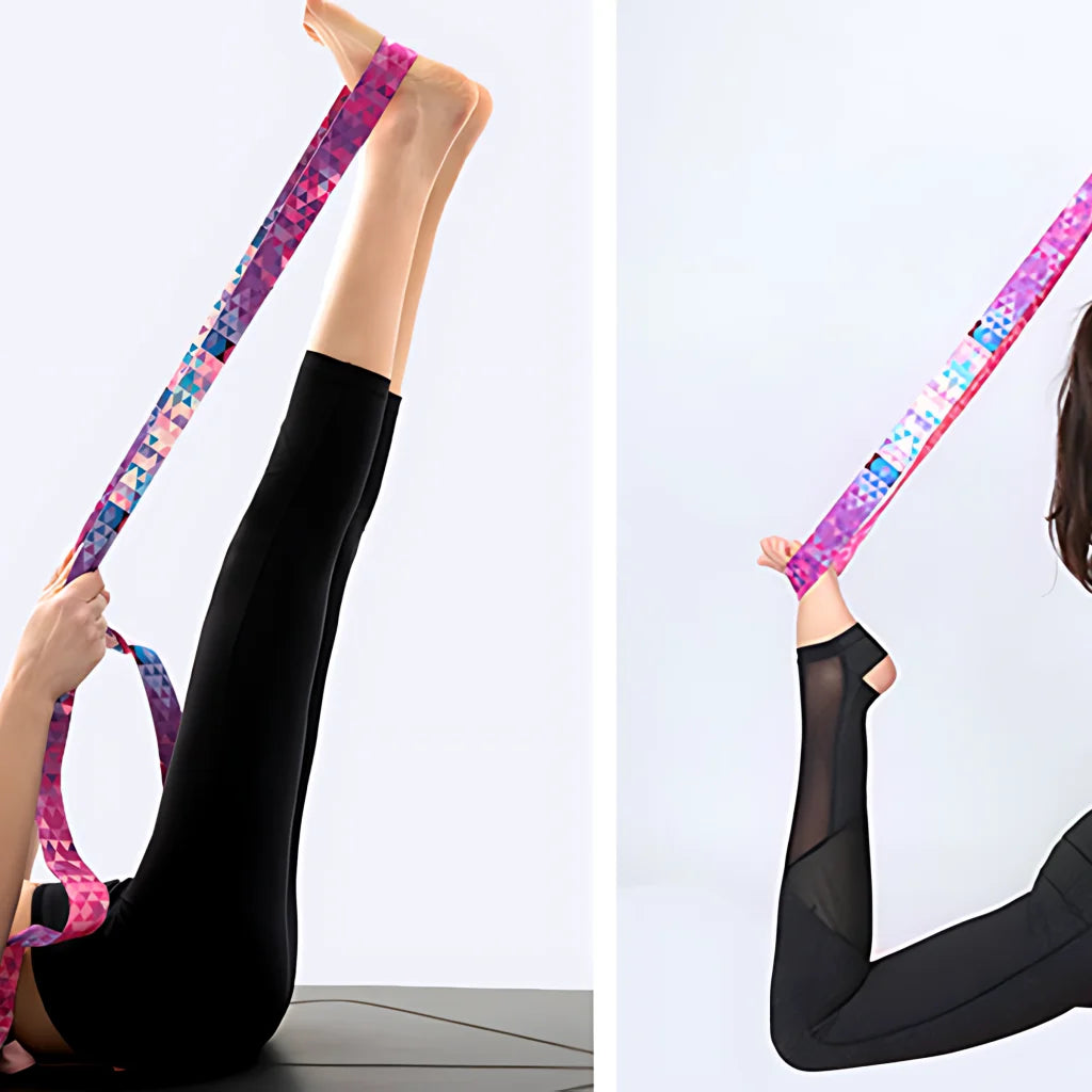Colorful Hamstring Stretching Strap For Flexibility