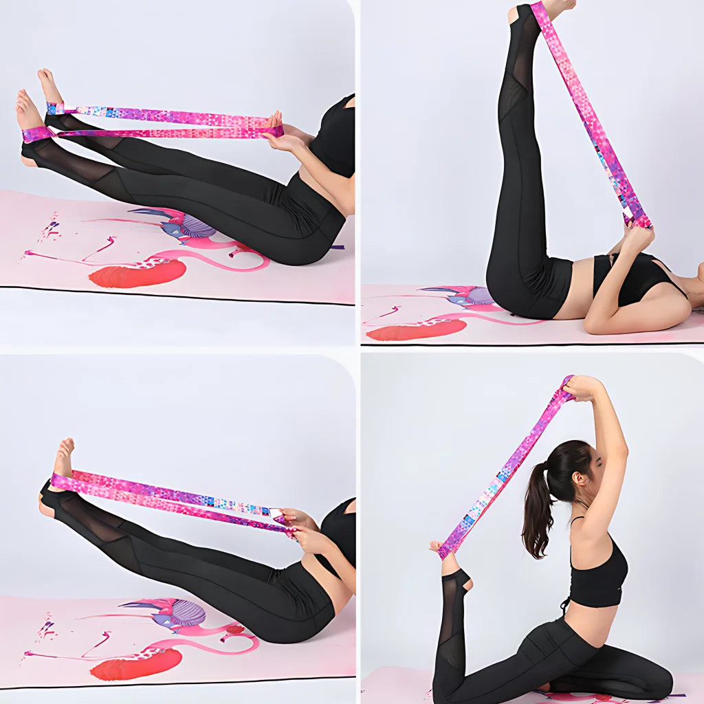 Colorful Hamstring Stretching Strap For Flexibility