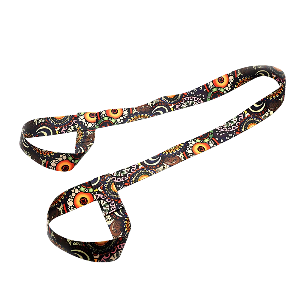 Colorful Hamstring Stretching Strap For Flexibility - Yellow