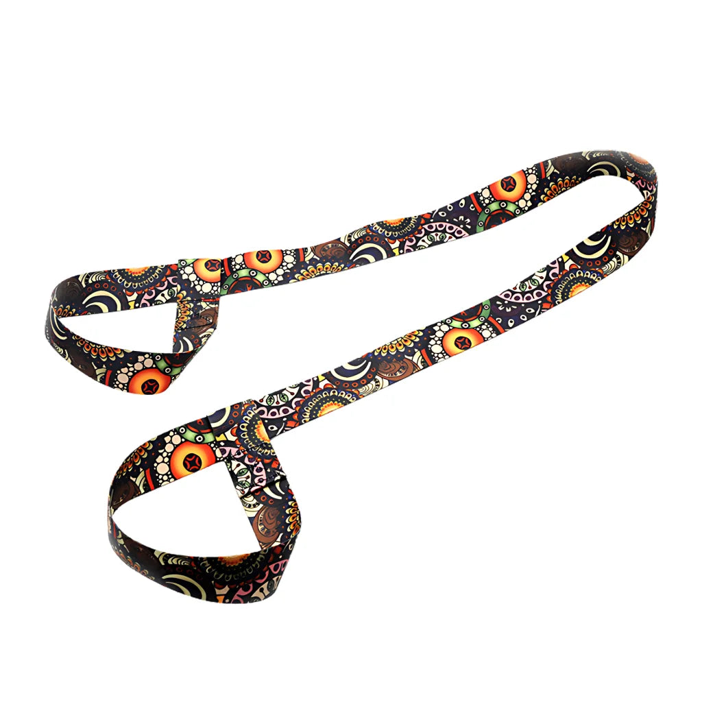 Colorful Hamstring Stretching Strap For Flexibility - Yellow