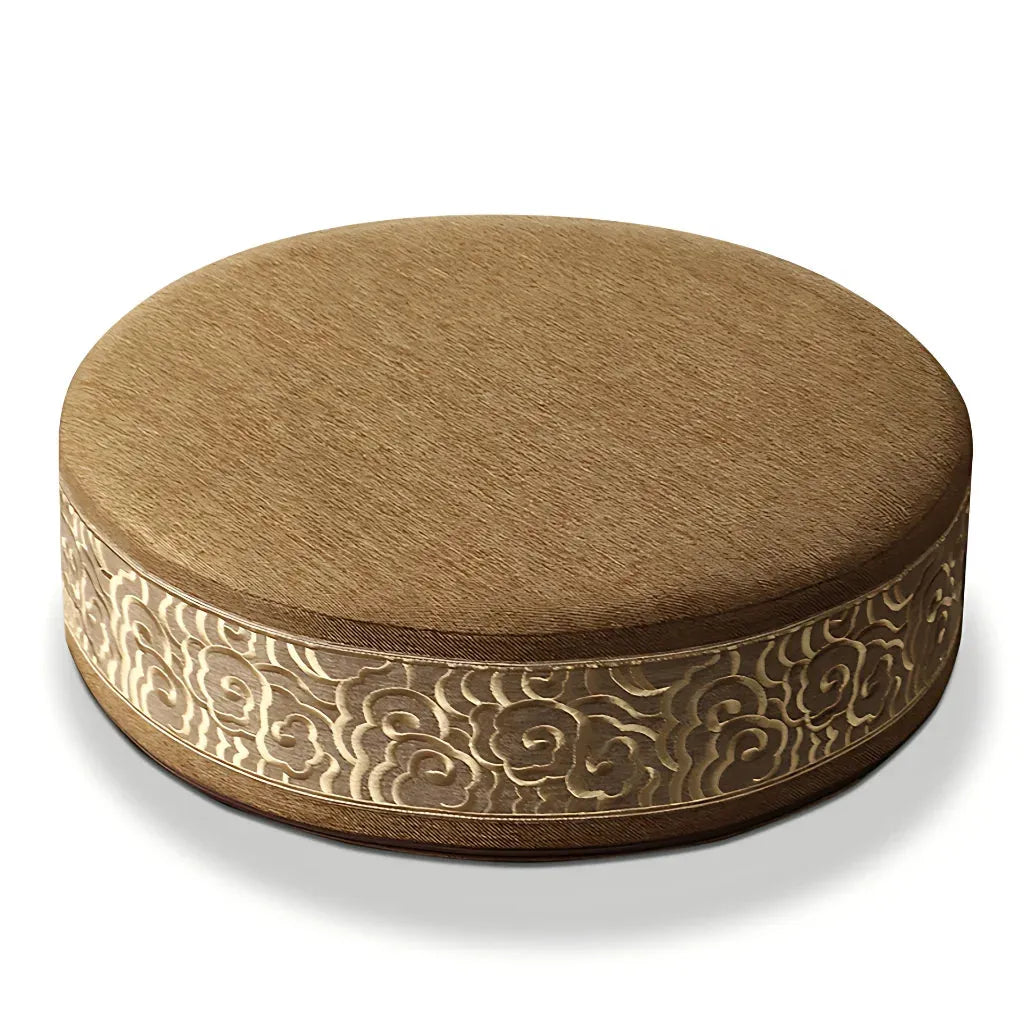 Comfort Blend Pouf Floor Pillows For Everyday Ease - Round brown / 40x40cm