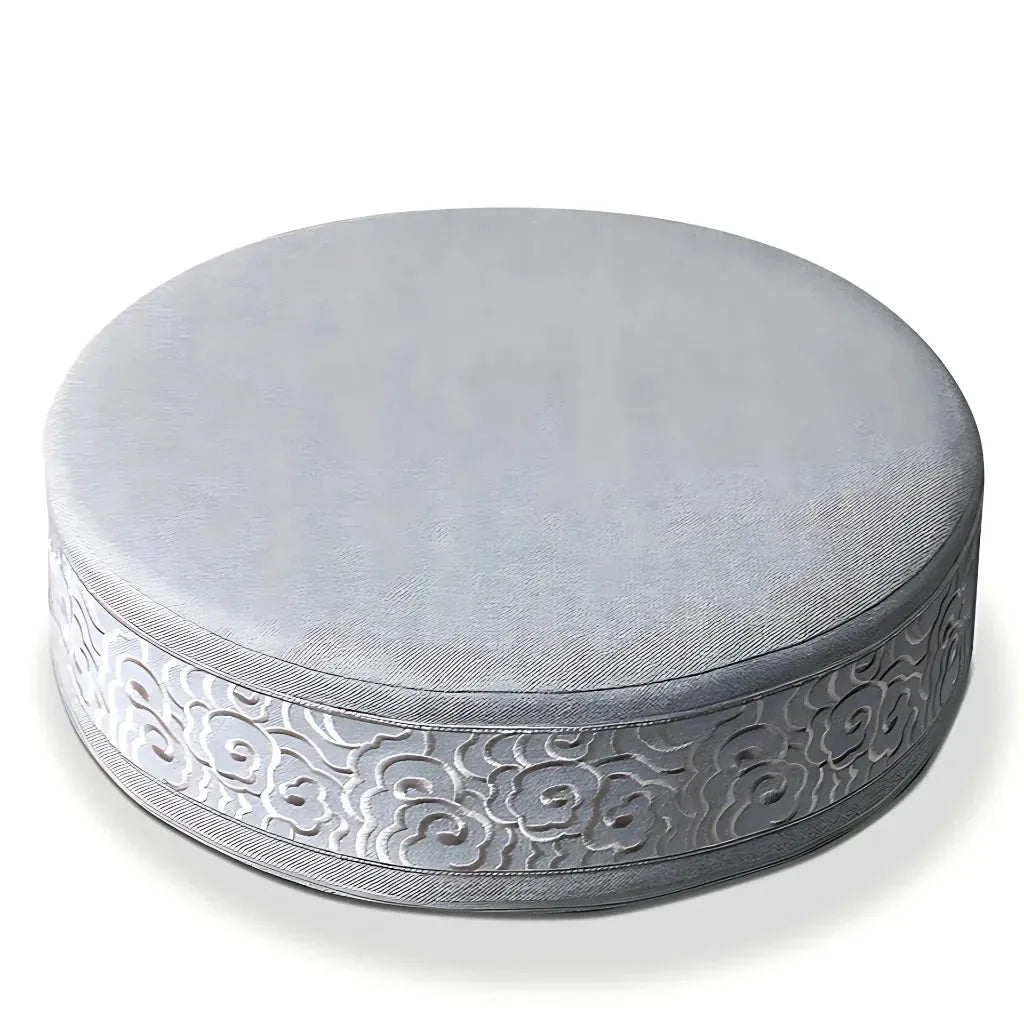 Comfort Blend Pouf Floor Pillows For Everyday Ease - Round Light Grey / 40x40cm