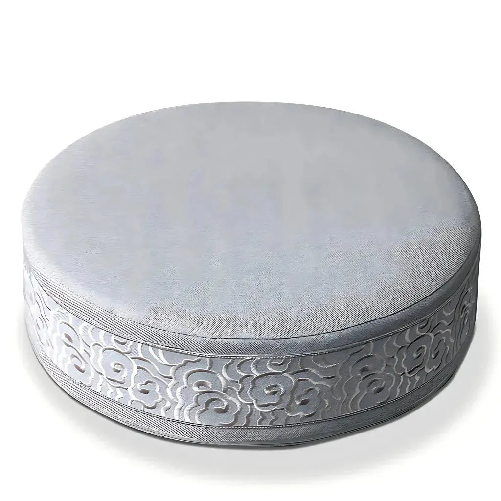 Comfort Blend Pouf Floor Pillows For Everyday Ease - Round Light Grey / 40x40cm