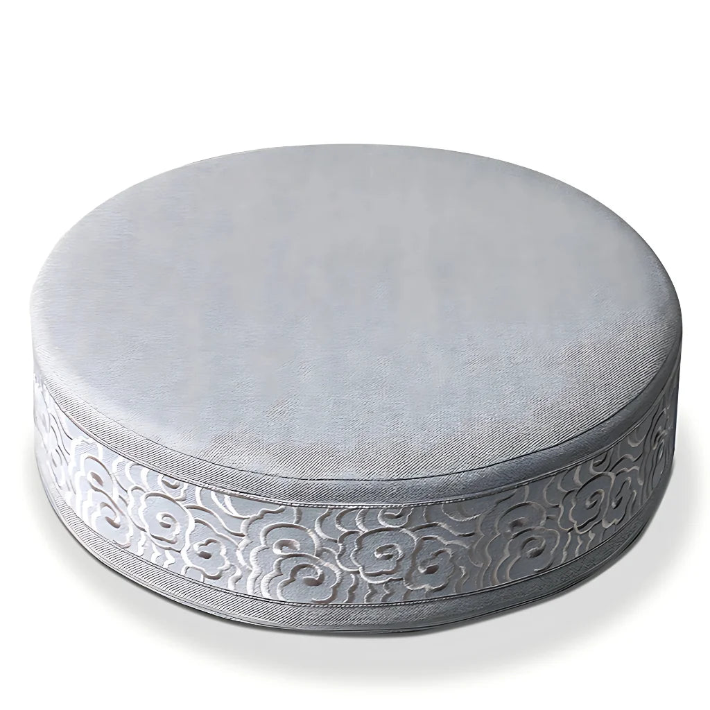 Comfort Blend Pouf Floor Pillows For Everyday Ease - Round Light Grey / 40x40cm