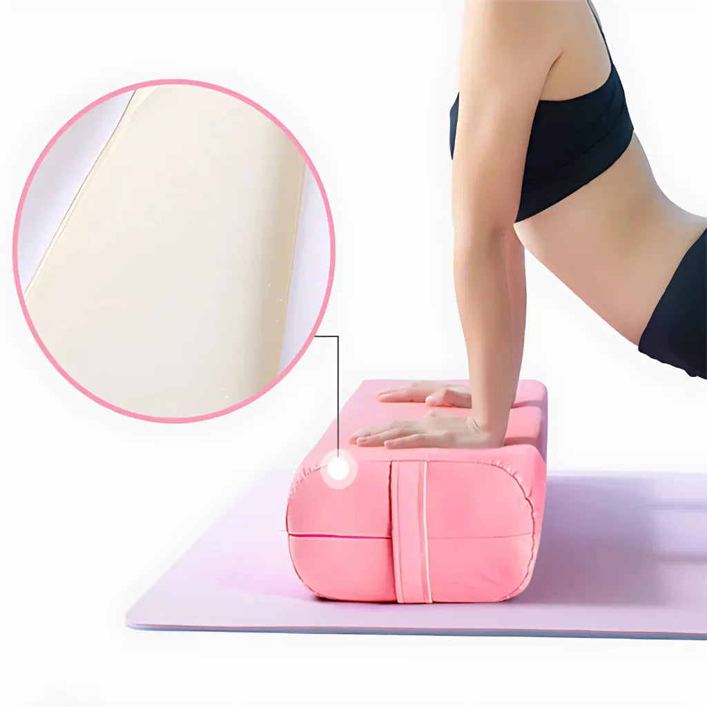 Comfort Fit Yoga Pillow Bolster For Restorative Support
