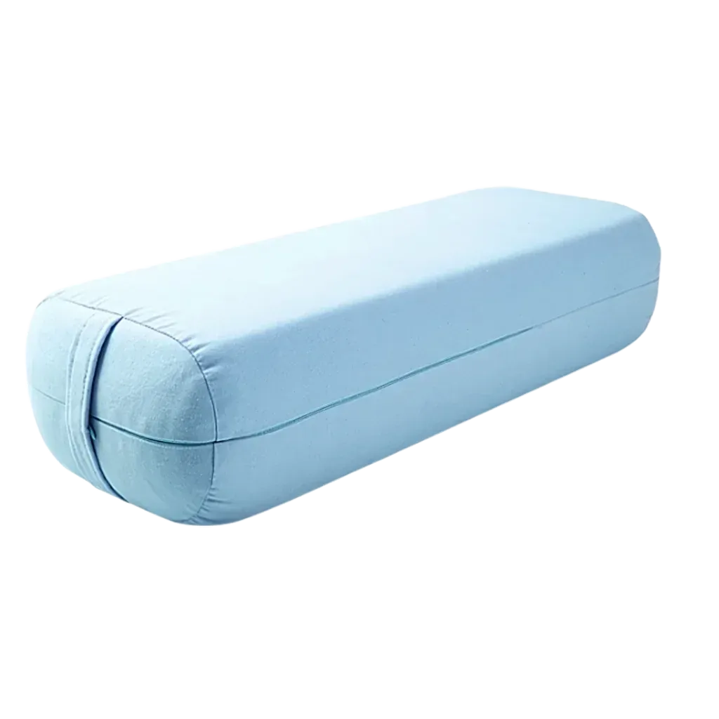 Comfort Fit Yoga Pillow Bolster For Restorative Support - Blue