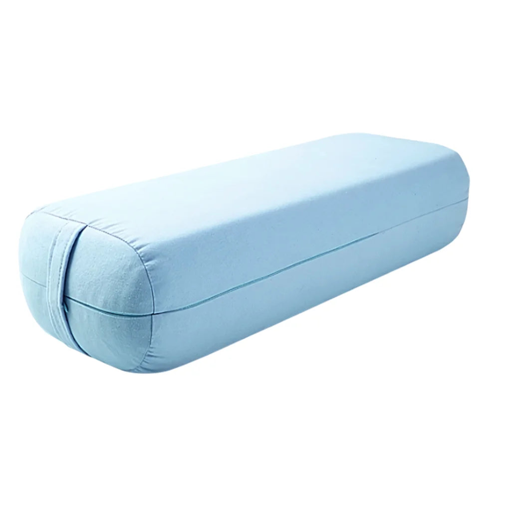 Comfort Fit Yoga Pillow Bolster For Restorative Support - Blue
