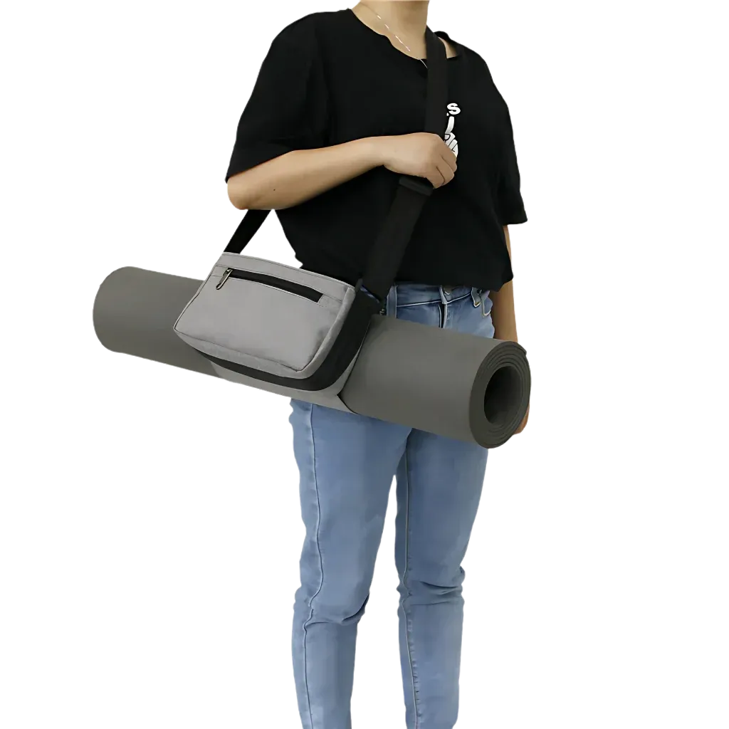 Compact Mat Carrier With Pockets For Everyday Fitness