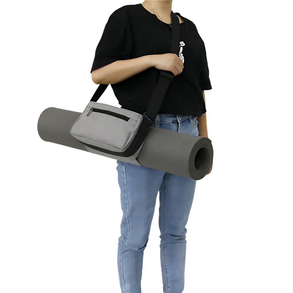 Compact Mat Carrier With Pockets For Everyday Fitness