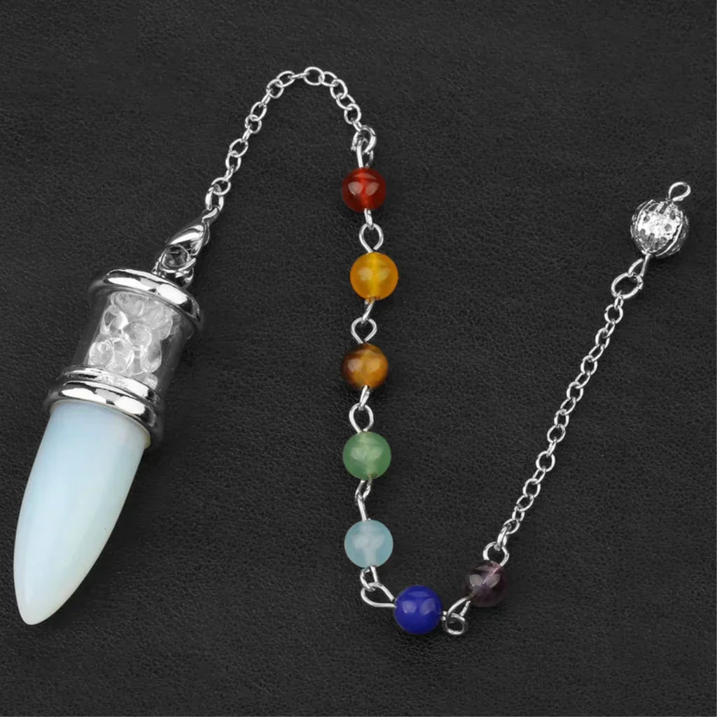Cone Crystal Pendant Necklace To Buy Pendulum Online - Opal