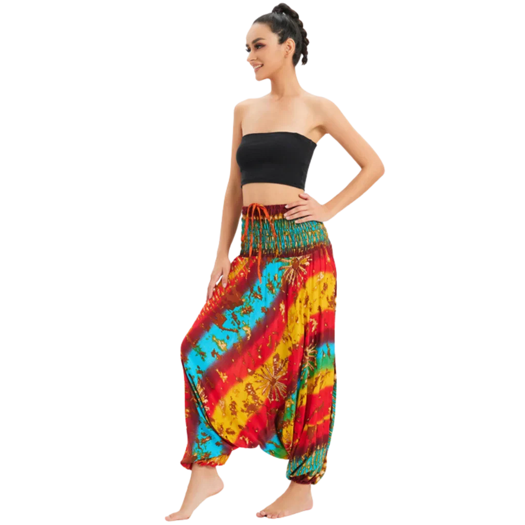 Convertible Female Drop Crotch Pants Romper