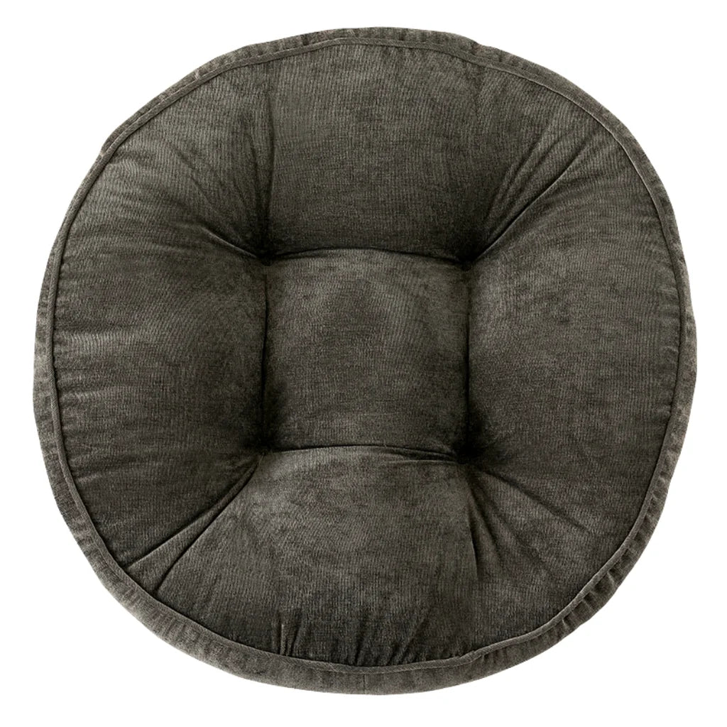 Corduroy Yoga Meditation Cushion For Mindful Seating - Charcoal