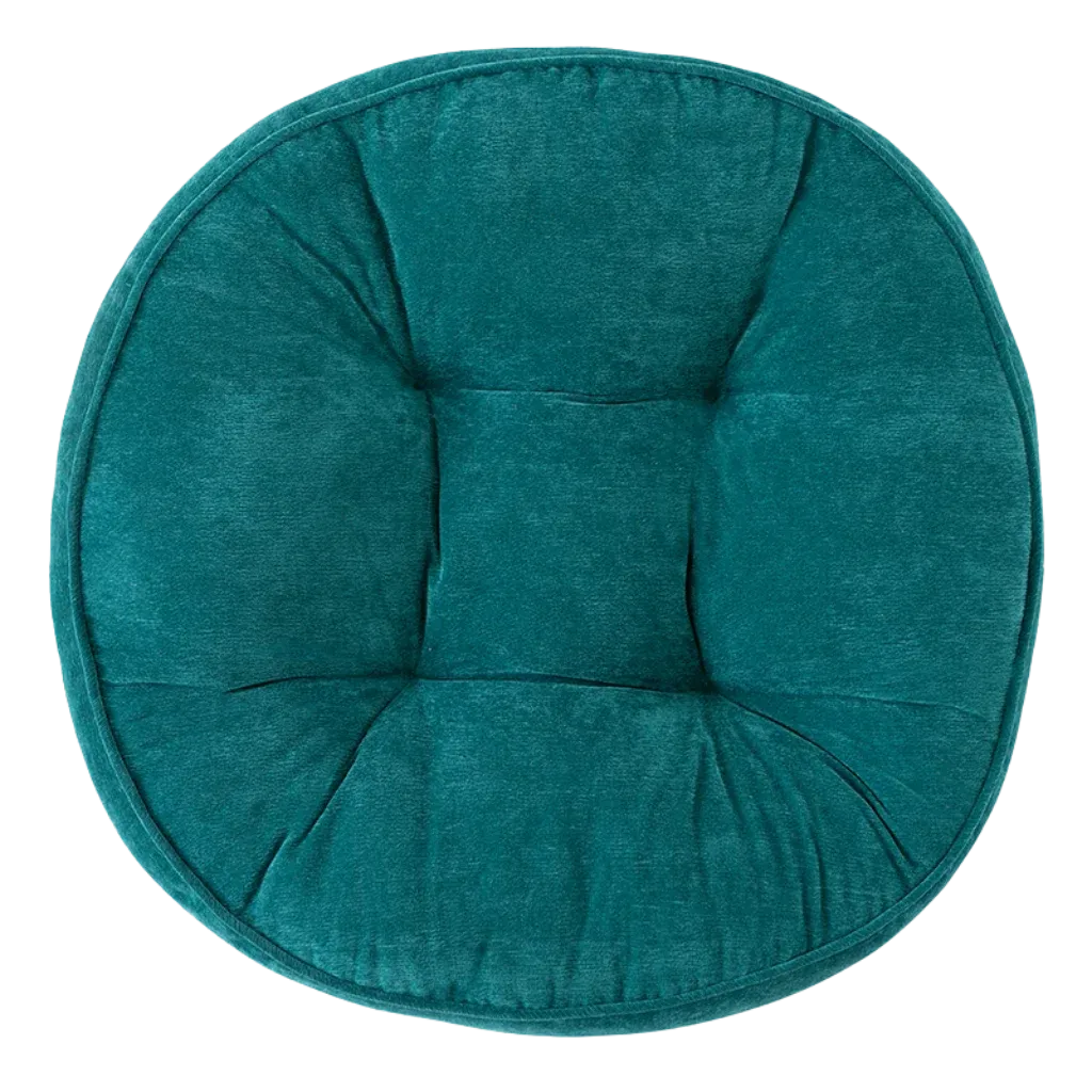 Corduroy Yoga Meditation Cushion For Mindful Seating - Water blue