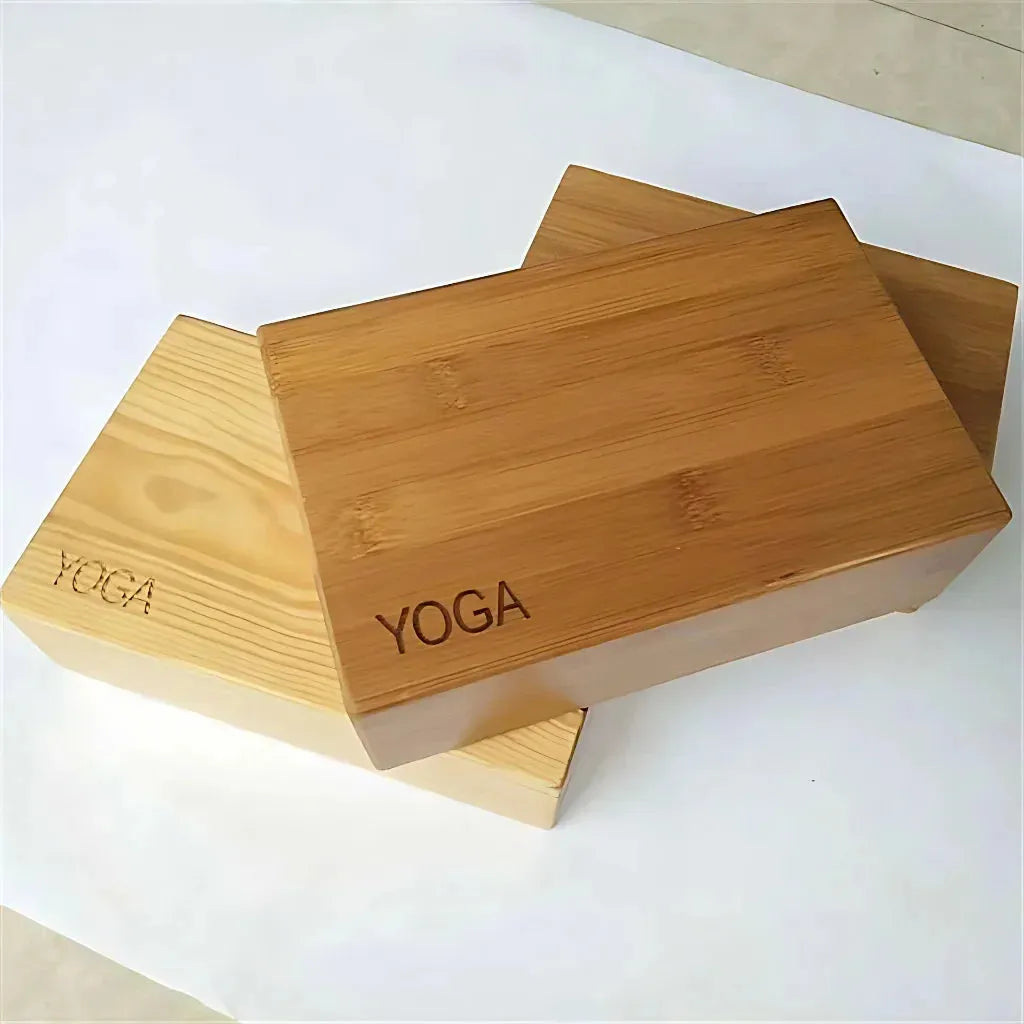Cork Yoga Block With Bamboo Core For Steady Balance - 23x15x7.6 cm