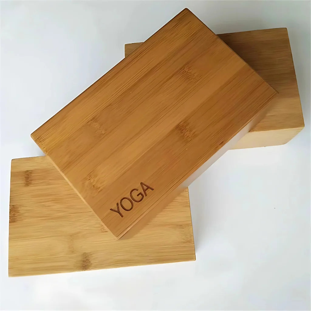 Cork Yoga Block With Bamboo Core For Steady Balance - 23x15x7.6 cm