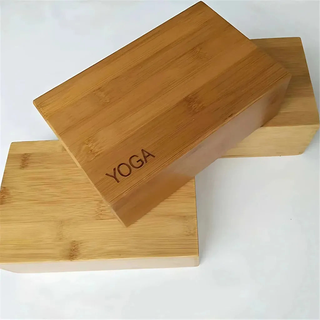 Cork Yoga Block With Bamboo Core For Steady Balance - 23x15x7.6 cm