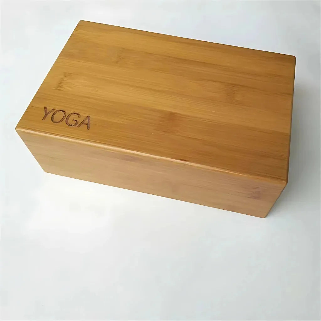 Cork Yoga Block With Bamboo Core For Steady Balance - 23x15x7.6 cm