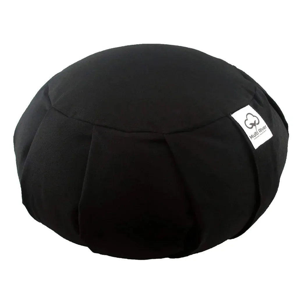 Cotton Supportive Meditation Pillows For Comfort - Black