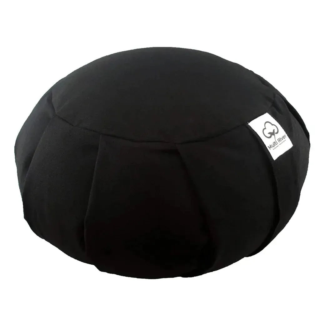 Cotton Supportive Meditation Pillows For Comfort - Black
