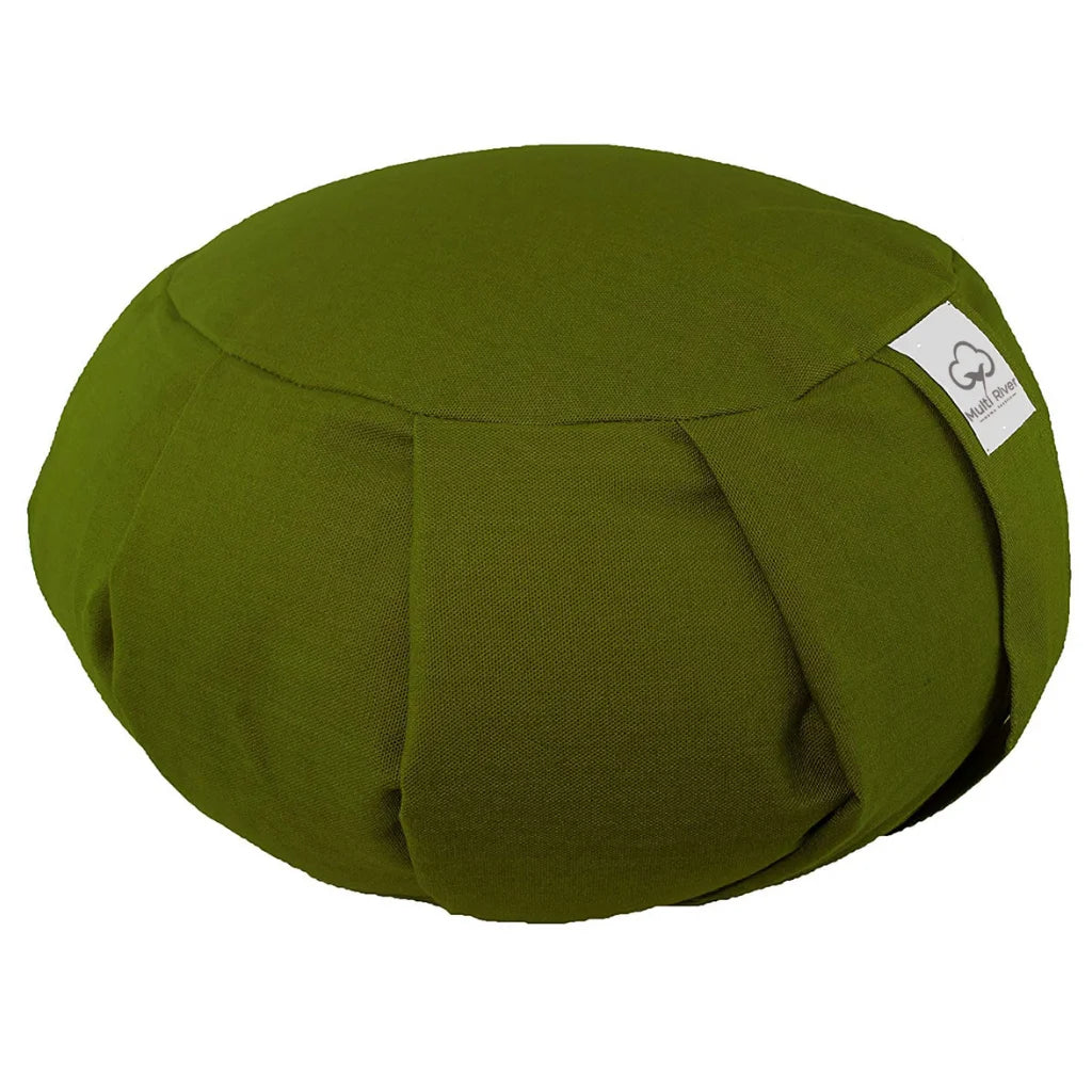 Cotton Supportive Meditation Pillows For Comfort - Green