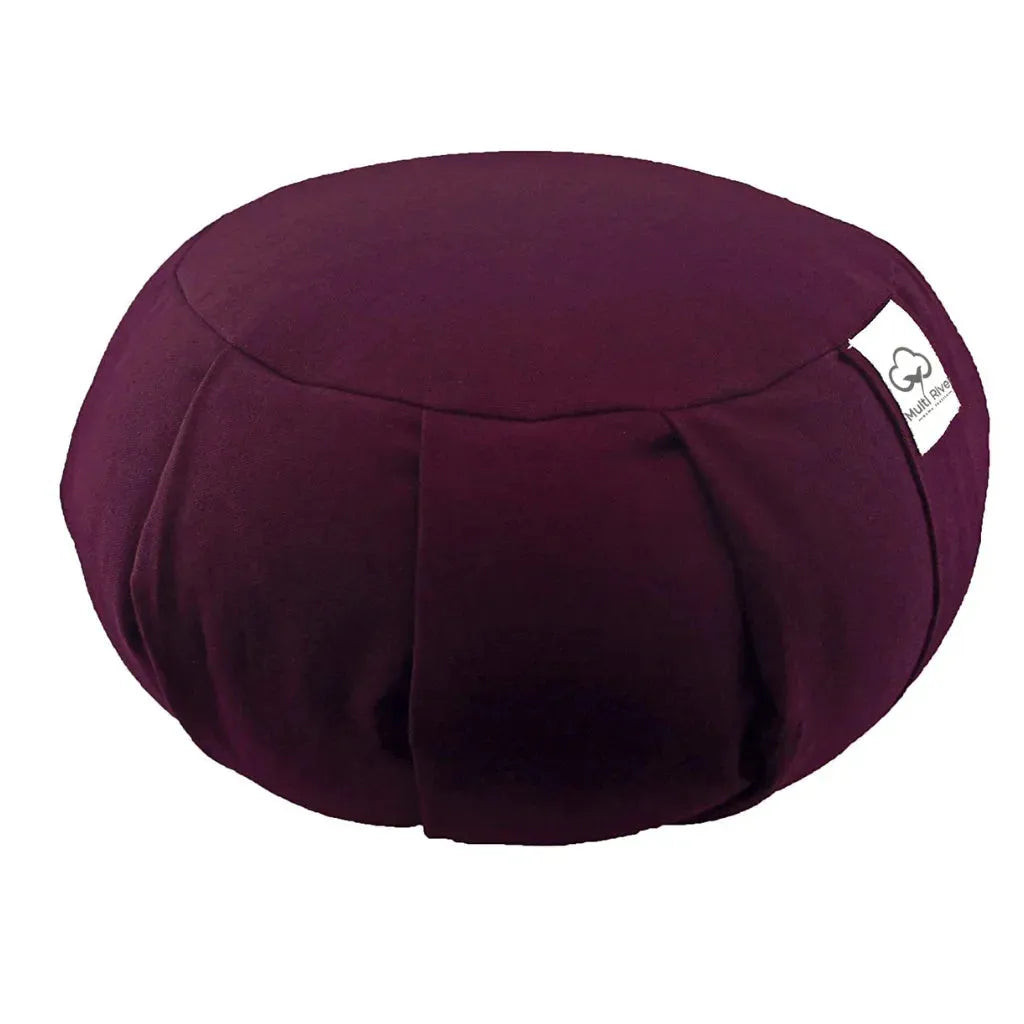 Cotton Supportive Meditation Pillows For Comfort - Purple